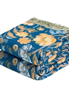 LUTBM Boho Throw Blanket 60"X80" Cotton Gauze